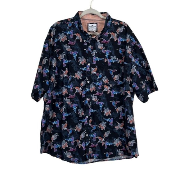 Ditch Plains Other - Ditch Plains by Ricky Signh Mens Shirt Short Sleeve Tropical Birds Size 4x NEW
